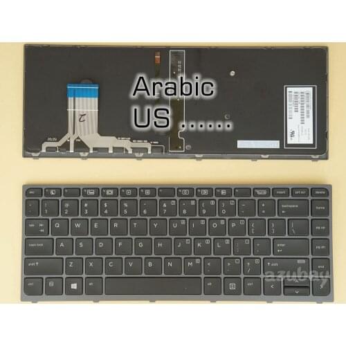 US Arabic Keyboard for HP ZBook Studio G3 Mobile Workstation, ZBook Studio G4, 841681-001 841681-171, Backlit