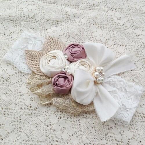 Free Shipping Dupioni Silk Headband Kids Hair Accessories