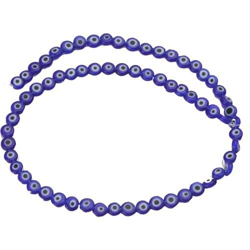 Evil Eye 60pcs/6mm Fashion Red Resin Beads Bracelet Necklace Spaced Beads Jewelry Making Accessories Wholesale