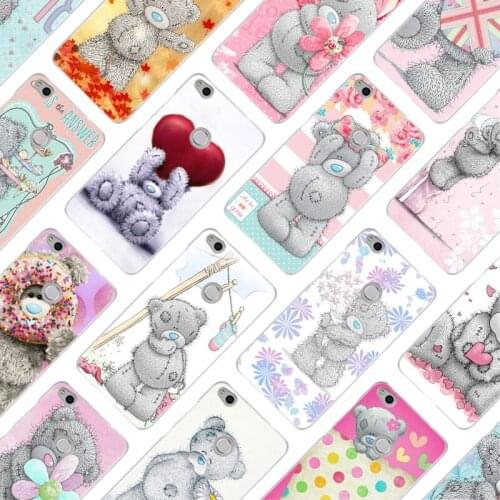 MLLSE Cute Me To You Bear Fashion Case Cover for Huawei NOVA 3 3i 4 Honor V20 8X 8A 7A Pro 7X 7C 7S 8 9 10 Lite Play Cover Hot