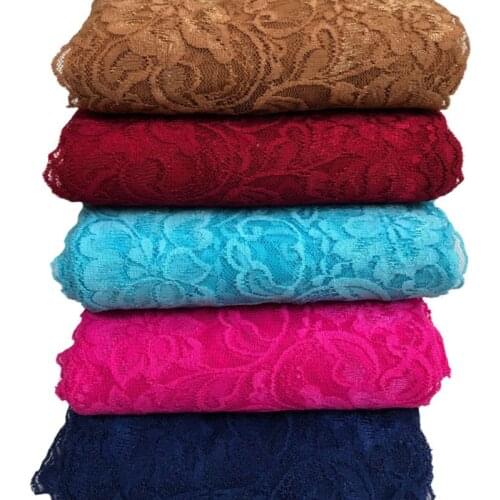 Black Elastic Stretch Lace Trim For Sewing Dress And Bra 2 Yards/Lot M39