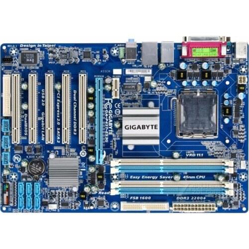For Gigabyte GA-P45T-ES3G Original Used Desktop Motherboard P45T-ES3G P45 Socket LGA 775 DDR3 ATX On Sale
