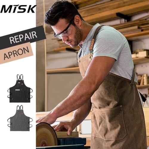 MISK Apron For Bicycle Maintenance Motocycle Repair Workshou House Cleaning Service Technician Equipment
