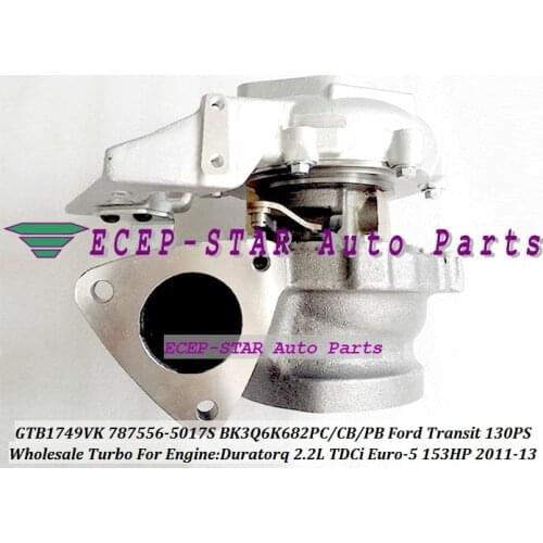 GTB1749VK 787556-5017S 787556-5016S 787556 1717628 BK3Q6K682PC BK3Q6K682CB Turbo For Ford Transit 130PS 11-13 Duratorq 2.2L TDCi