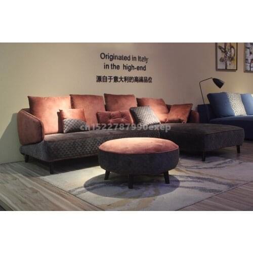 Italian design living room sofa set with fabric modern fabric sofa