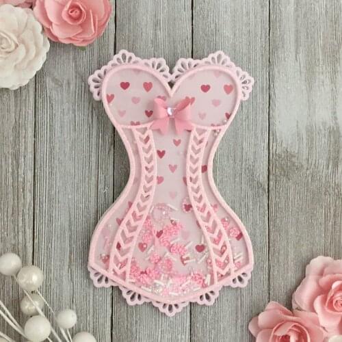 KLJUYP Large Size Corset Metal Cutting Dies Scrapbook Paper Craft Decoration dies scrapbooking