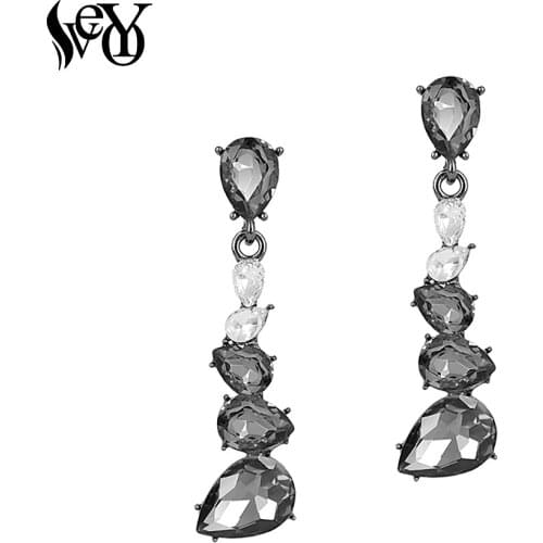 VEYO Crystal Earring Water Drop Earrings High Quality Fashion Jewelry Brincos Pendientes