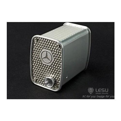 LESU Exhaust Tank Metal Box B For 1/14 Tamiya Benz RC Tractor Truck Car Model TH02325