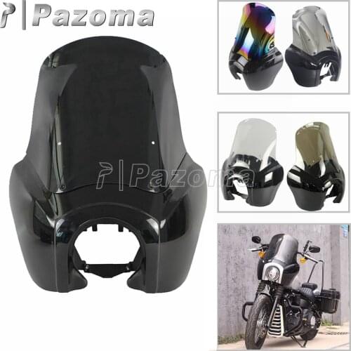 Motorcycle Headlight Fairing Cover Windshield For Harley Softail Standard FXST Street Bob FXBB 5.75 inch Head Lights 2018-2021