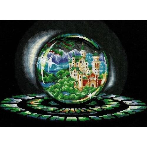 Factory Needlepoint Spheres of Desires Red Cross Embroidery Design Free with 100% Cotton Flosses & Free Shipping for Home Decor