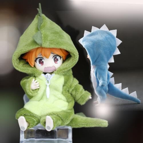 Ob11 baby clothes GSC Body9 Molly bjd can wear dinosaur animal home clothing zipper to wear doll clothes