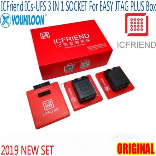 ORIGINAL ICFriend ICs-UFS 3 IN 1 UFS Adapters socket support UFS BGA254 BGA153 BGA95 with EASY JTAG PLUS Box work
