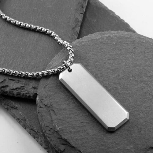 Stainless steel men Necklace Simple Long Chain pendant 316 l stainless steel Necklace jewelry Gifts for new year jewelry 2020