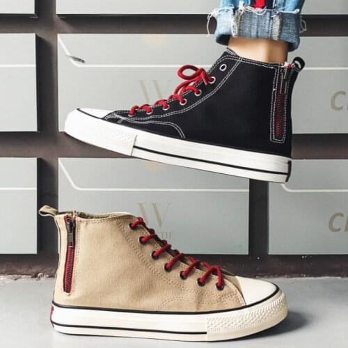 QWEDF New Men Fashaion Canvas Shoes High Quality Outdoor Hot Sale Sneakers Brand High Top Trend Wild Original Man Shoes D7-79