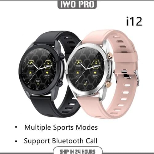 IWO PRO i12 Smart Watch Men Bluetooth Call Smartwatch Heart Rate Men Multiple Sports Mode Waterproof For HuaWei Android IOS