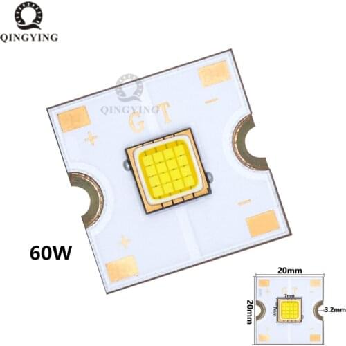60W High Power LED Light Super bright 8000K 10000K 4.5A LED Beads PCB Tube Lamp substrate copper for Automotive headlights DIY