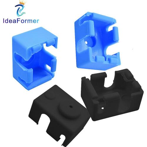 2Pcs V6 & V6 Upgraded version Heating Block Adiabatic silicone Sleeve Heater Insulation cover for V6 Extruder Print head Hot End