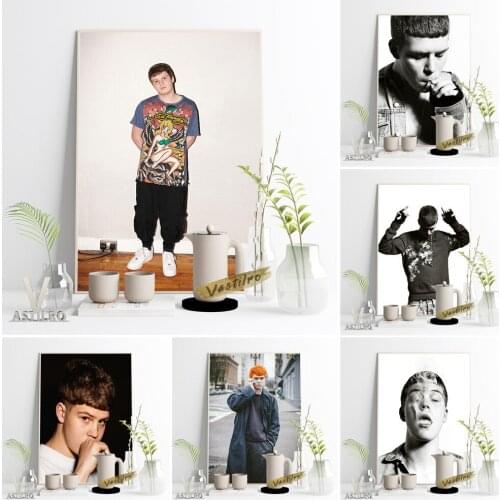 Yung Lean Hip Hop Music Rapper Wall Picture Poster Hot Singer Star Canvas Painting Living Room Home Decor Fans Collection Gift