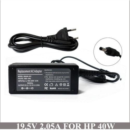 19.5V 2.05A 40W Laptop AC Adapter Charger For Notebook HP Mini 210-1000 210-1010NR 210-1076NR 210-2145DX 584540-001