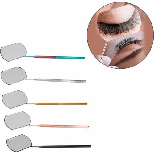 Eyelash Extension Mirror Large Makeup Mirror Magnifying Beauty Long Handle Mirror for Checking False Eyelashes Tools Makeup Tool