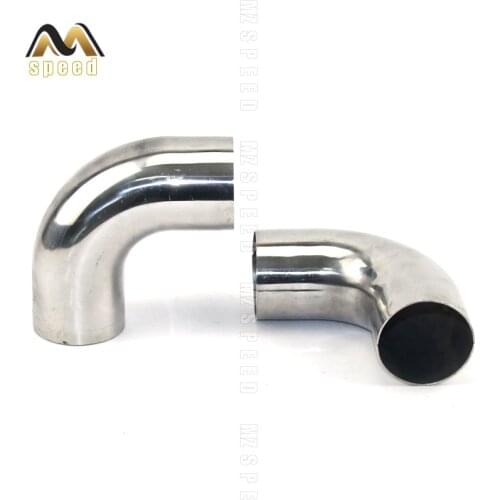 1PCS car accessories Automobile exhaust pipe muffler turns into stainless steel elbow 90 degree Angle pipe to reduce diameter