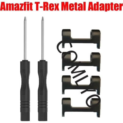 For Amazfit t-rex T REX adapter metal stainless steel Lugs Watch Band Smart Strap Connecting adapter Screwdriver Accessories