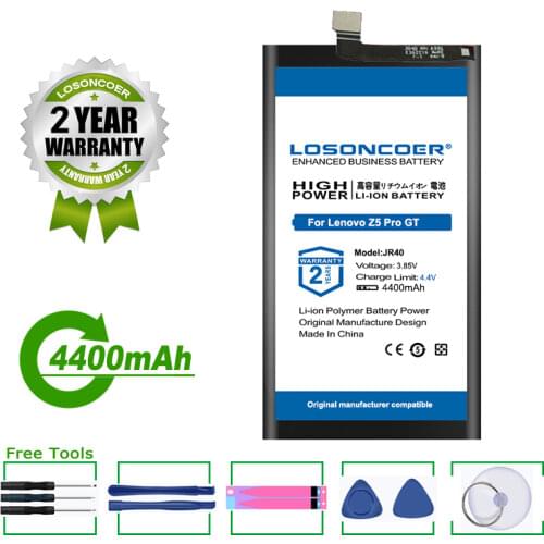 LOSONCOER Battery 4100mAh For Lenovo Z5 Pro L78031 Battery JR40 For Lenovo Z5 Pro GT L78032 Mobile Phone Battery