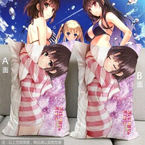 Anime How To Raise a Boring Girfriend Megumi Kato Half-Length Sexy Small Pillow Japanese Otaku Cushion Character Bed Linings