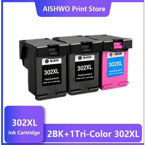 ASW 302XL remanufactured Cartridge Replacement for HP 302 HP302 XL Ink Cartridge for Deskjet 1110 1111 1112 2130 2131 printer