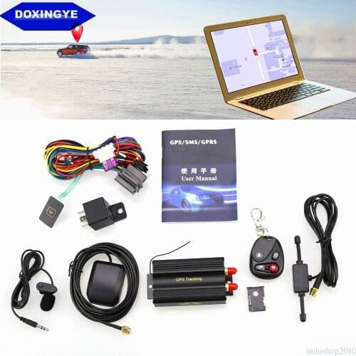 DOXINGYE TK103B Car GPS Tracker System GPS / GSM / GPRS Car Vehicle Tracker Locator with SIM SD Card Anti-theft