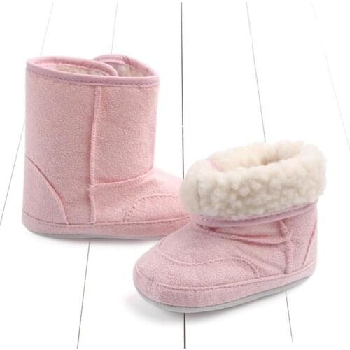 Autumn Winter Baby Toddler Shoes Infant Warm Suede Boots Soft Sole with Circle Candy Color Childrens Boots Clothing Accessories