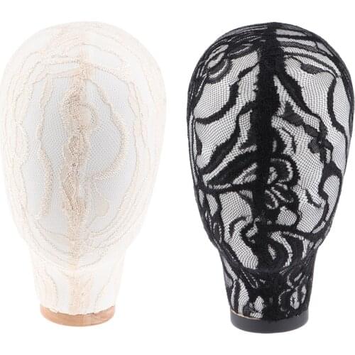 22'' Lace Foam Block Head For Hair Extension Lace Wigs Making and Display Styling Mannequin Manikin Head with Detachable Stand