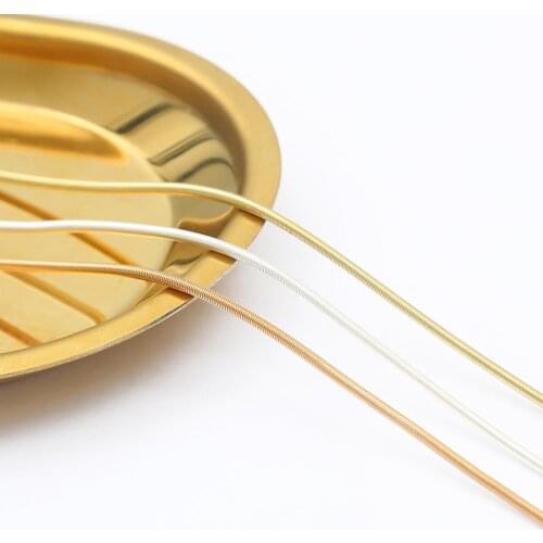 Gold/Silver/Rhodium plated Iron Metal Crimp Cord Ends Connectors for Jewelry Making DIY Spring Buckle Rope Buckle Accessories