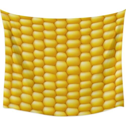 Corn Texture Food Wall Tapestry Cover Beach Towel Picnic Yoga Mat Home Decoration
