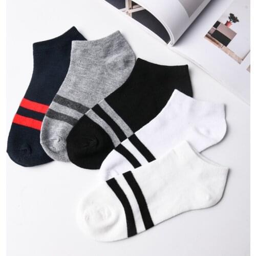 10 Pieces=5 Pairs Mens Socks Set Solid Casual Sock Non Kick-Off Male Footwear Pack Daily Socks Sports Leisure Wear