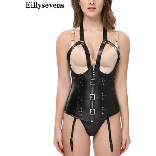 New Steampunk Steel Boned Hollow Out Sexy Body Bustier Overbust Corset Women Waist Cincher Corsets Black Costumes Plus Size#g3