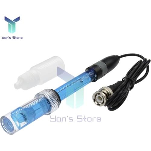 PH Electrode Probe BNC Connector PH Controller Meter Sensor Digital PH Sensor Electrode Rechargeable Type Water Quality Measurem