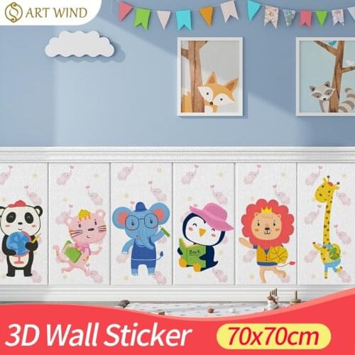 70*70cm DIY Self Adhesive 3D Wall Stickers Bedroom Decor Foam Brick Room Decor Wallpaper Wall Decor Living Wall Sticker For Kids