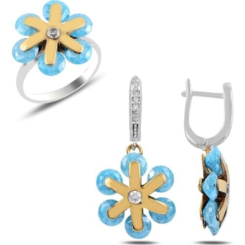 Silver 925 Sterling Zircon Cubic Zirconia Authentic Set