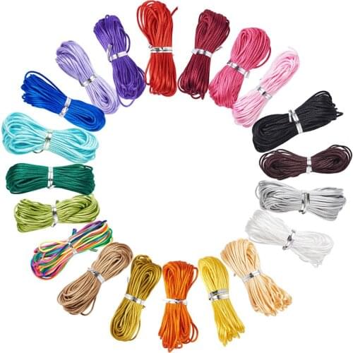 1Set 1mm Nylon Cord Thread Cotton Beading Cord String Rope for DIY Bracelet Braided Jewelry Making Sewing Crafts Materials