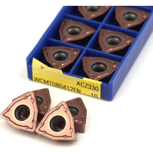 WCMX080412 FN ACZ330 carbide tool CNC lathe turning tool for WC type U drill bit lathe turning tool carbide insert