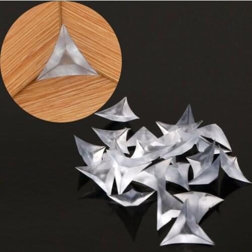 100PCS Clear Anti Dust Edge Triangles For Furniture Cabinet Drawer Corners Transparent crystal corner protection Wooden corners