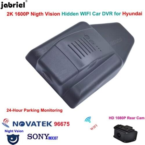 Hidden Wifi Dash Cam Car Dvr Camera 2K 1600P Video Recorder Rear Camera for Hyundai Lafesta For Hyundai Sonata dn8 2020 2021