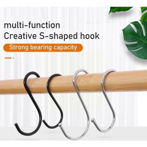 2 Size High Quality Kitchen Metal Hook Black/Silver Steel Storage Closet Handbag Bag Stand Home Practical Display Rack O3E4