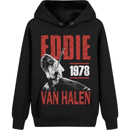 7 Designs Van Halen Pollover Guitar Hero Sweatshirt Rock Rocker Nice Soft Warm Hoodies Sudadera Punk Fleece American Casual
