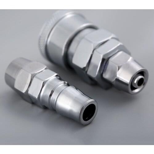 2pcs/kit SP20+PP20 Pneumatic Fittings Quick Release Female Coupler Male Bayonet Connector for 8*5mm Air Line Hose Iron Part Tool