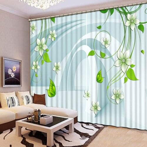 3D Blackout Curtains Beautiful Lifelike Finely Crafted Elegant Window Curtains Artistic Life Bedroom Living Room Drapes CL-124