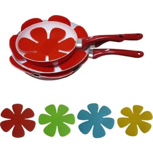 4Pcs/set Pot & Pan Protectors Divider Pads To Prevent Scratching Separate and Protect Surfaces for Cookware