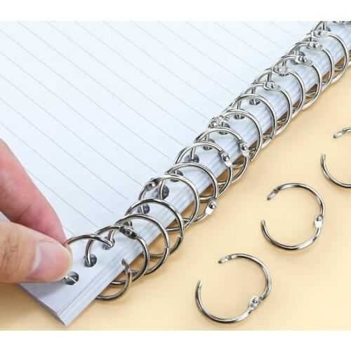 3 Pcs Loose ring Keychain Stainless steel ring Notebook loose-leaf ring Multi-functional steel ring 20/30/25/68/82/45/55/38mm