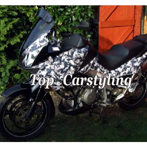 59x19" Black white Snow Girl style Camo Vinyl For Motorcycle / Bike Wrap Covering film With air bubble Free (1500mmx500mm